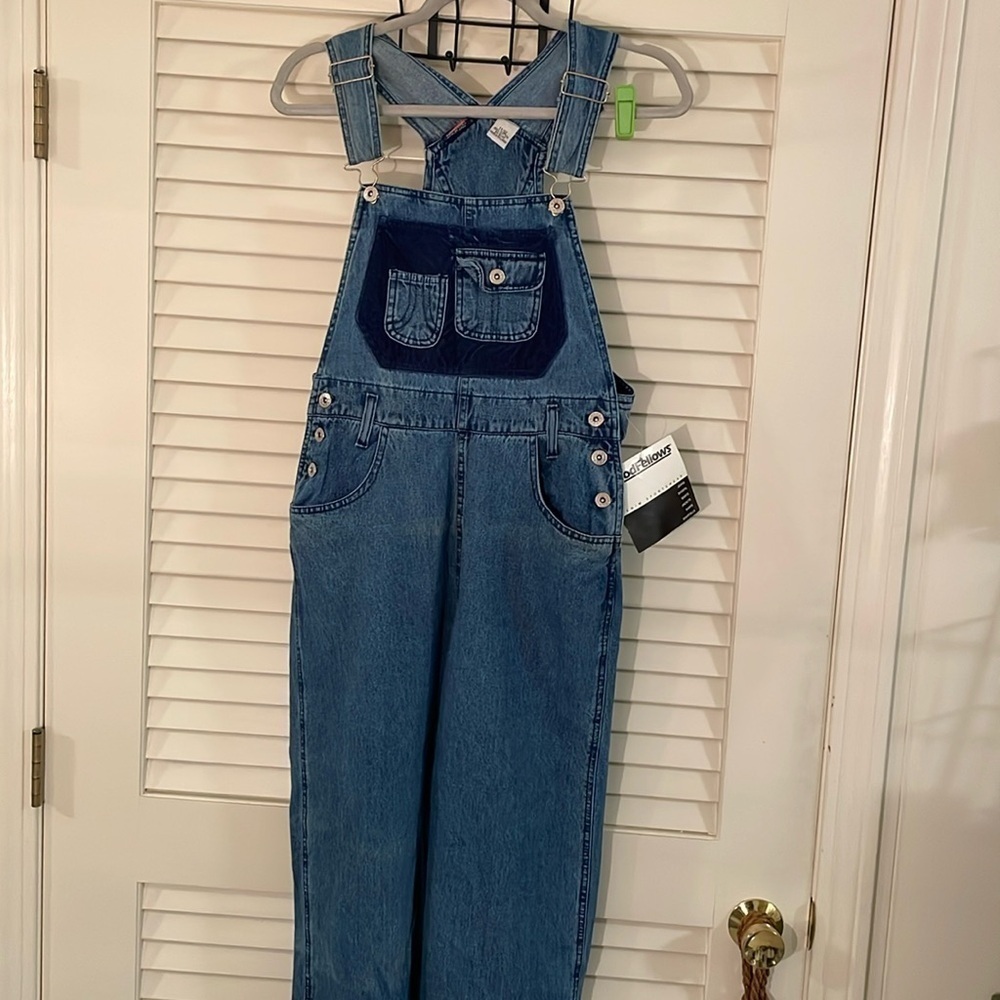 GoodFellows Hard to find Overall Jeans Velour Patch NWT